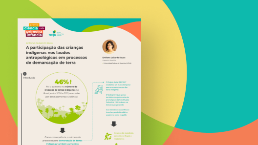 Imagem reduzida do infográfico "A participação das crianças indígenas nos laudos antropológicos em processos de demarcação de terra"