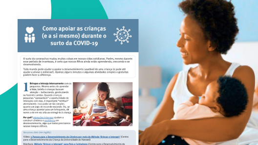 Capa da publicação "Como apoiar as crianças (e a si mesmo) durante o surto da COVID-19"