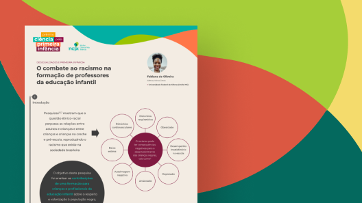 Imagem reduzida do infográfico "O combate ao racismo na formação de professores da educação infantil"