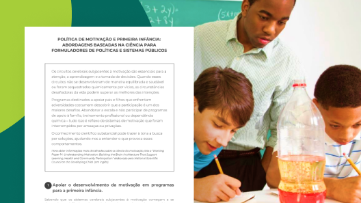 Miniatura da publicação "Política de motivação e primeira infância: abordagens baseadas na ciência para formuladores de políticas e sistemas públicos"